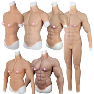 Costume de Cosplay en Silicone pour homme, accessoires de Costume, faux ventre musculaire naturel et doux, gilet de poitrine réaliste