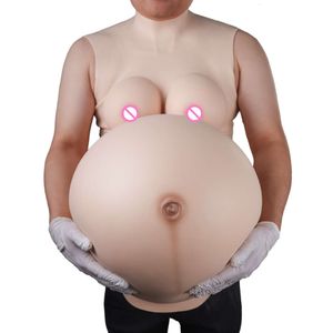 Kostuumaccessoires Verschillende zwangerschapsweken Kunstmatige zwangere buik SML-formaat met nep-G-cup Vrouwelijke borsten Borstprothesen Comboset