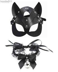 Accesorios de disfraces Mujeres eróticas Máscara sexy Medio ojos Cosplay Cara Gato Máscara de cuero Fiesta de Halloween Máscara de cosplay Bola de mascarada Máscaras de lujo L2207112104013 L230918