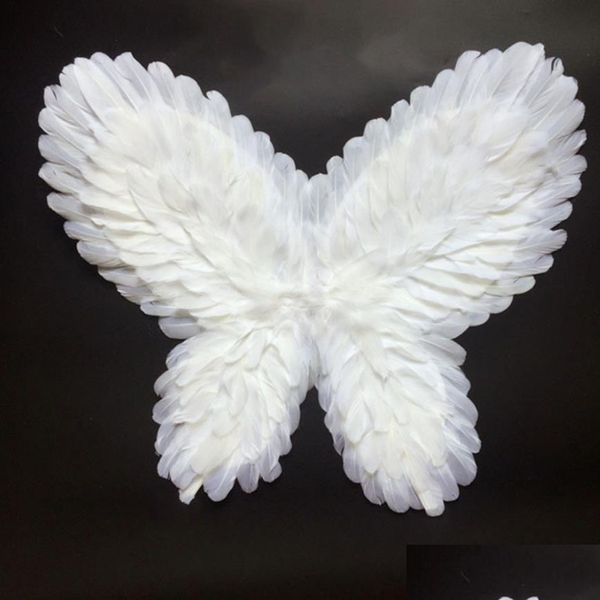 Accesorios de disfraces Pluma Mariposa Hada Alas de ángel para niños Adts Negro Blanco Rojo Rosa Entrega Ropa Disfraces Cosplay OTCX3