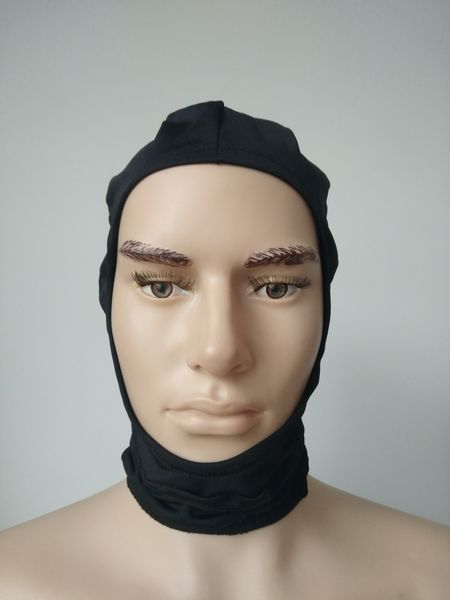 Accessoires de déguisement capuche adulte unisexe Costumes Zentai accessoires de fête masques d'halloween Costumes de cosplay capuche en spandex lycar visage ouvert