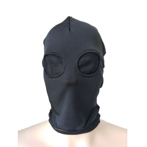 Accesorios de vestuario Hood Halloween Cosplay Black Mask Caperé de spandex Eyes abiertos con malla negra unisex zentai disfraces de fiestas accesorios