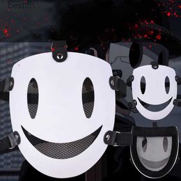 Kostuum Accessoires LED Masker Anime High-Rise Invasion Sniper Masker Japanse Tenkuu Shinpan Cosplay Kom Accessoires Halloween Party MaskL231011