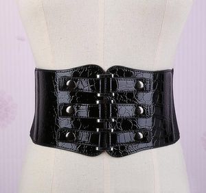 Accessoires de déguisement nouveau métal Punk Rivet larges ceintures mince Corset femmes Cummerbund sangle ceinture taille femme vêtements accessoires