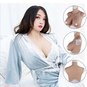 Accesorios de disfraces Forma de seno de silicona realista Prótesis de placa Pechos falsos artificiales Crossdresser Transgénero Hombre a mujer Abrazo Tetas Tamaño Mujer