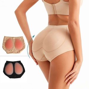 Kostuumaccessoires Siliconen Sexy opgevulde slipjes billen billen lifter shapewear kont heup verbeterende knickers veiligheid panty push up lingerie