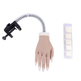 Accessoires de Costume en Silicone avec Clip et mise à niveau des ongles pour la pratique du Nail Art, fausses mains, main droite