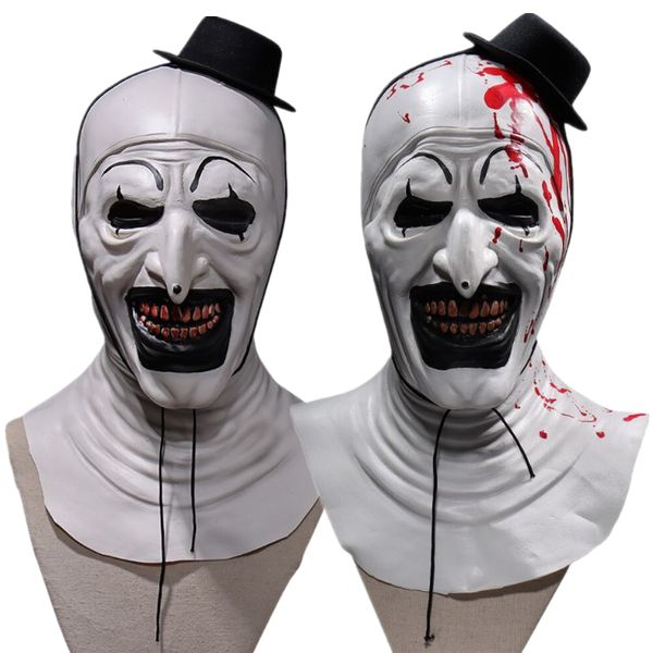 Accesorios de disfraces Máscara aterradora Sangrienta y horrible Cosplay Payaso Máscaras de látex Asesino aterrador Adulto Unisex Accesorios para fiestas de Halloween