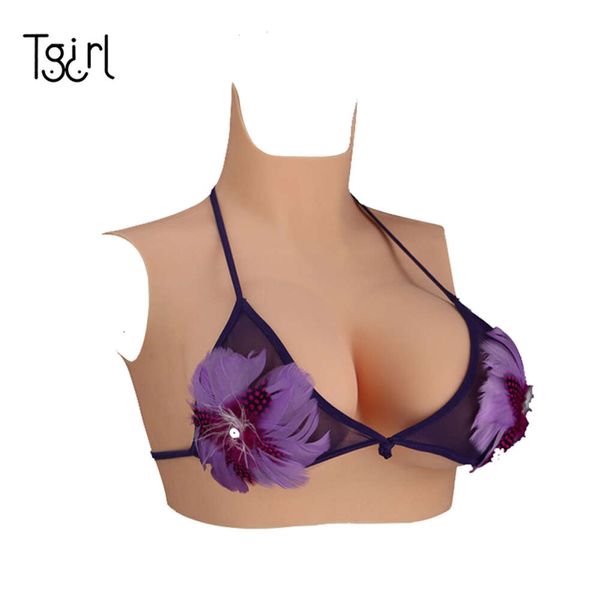 Accesorios de disfraz pecho transgénero mujer Body de silicona pecho travesti pechos falsos BODI Dragqueen Sissy vestido de Cosplay