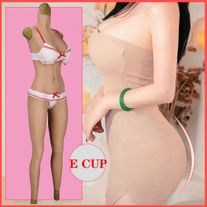 Accessoires de costumes Vagin Body Costumes E Cup Seins énormes Silicone Faux Seins pour Hommes Cosplay Sissy Transgenre Shemale Dragqueen