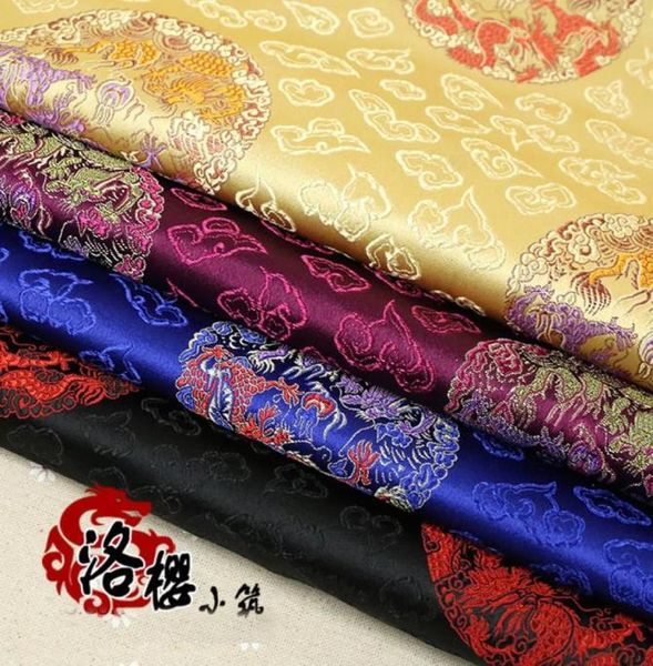 Traje hanfu ceremonial cojín de caoba almohada tela traje tang ropa tejida damasco jacquard brocado 8914906