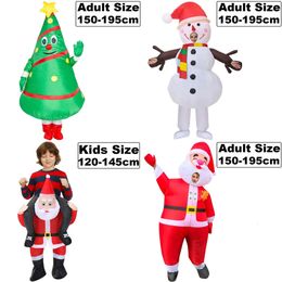 Thème costume arbre de Noël adulte enfants santa claus iatisables costumes halloween fête mascotte de fantaisie jeu de rôle disfraz pour homme femme 231113 s