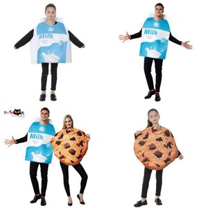 Kostuum thema eraspooky grappige voedingskoekkoekjes cosplay Halloween kostuums voor volwassen dames kinderen kerstfeestgroep familie matching outfits 230829 s