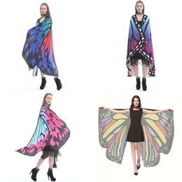 Thème costume mode lolita collection fée papillon écharpe nymphe pixie 1pcs châles ailes accessoires