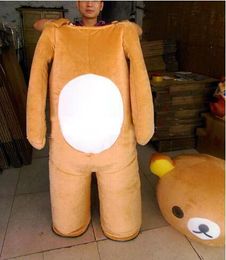 Costumes 2018 vêtements de costume de mascotte d'ours Rilakkuma personnalisés de haute qualité 183f