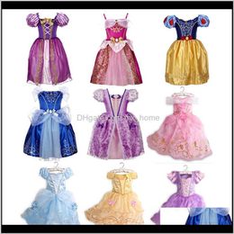 Costumes bébé vêtements bébé maternité livraison directe 2021 enfants été Cosplay robes 9 dessin animé à manches courtes noeud papillon imprimé dentelle maille robe K