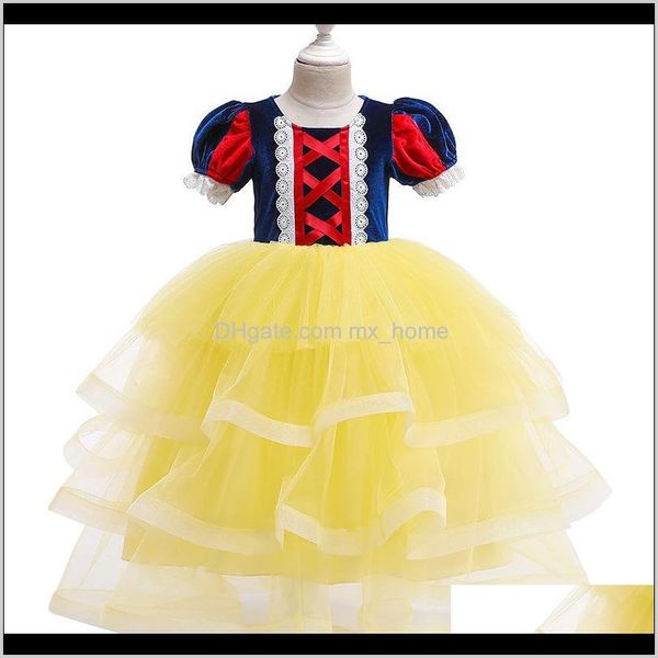 Costumes Bébé Vêtements Bébé Maternité Drop Livraison 2021 Enfants Fille Fée Cosplay 6 Halloween Princesse Bow Tie Robes Vêtements Party Peform Co