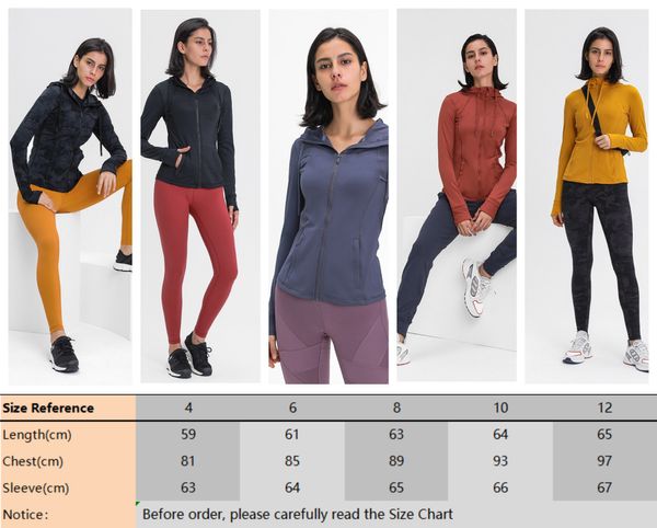 Disfraces LLLU Chica Mujer Entrenamiento con cremallera completa Deportes Nuevo look Ropa de mujer Chaquetas Slim Fit Manga larga Yoga Track Sudadera con capucha Agujero para el pulgar Atleti