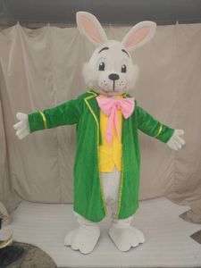 Costumes photos réelles costume de mascotte de lapin de luxe taille adulte