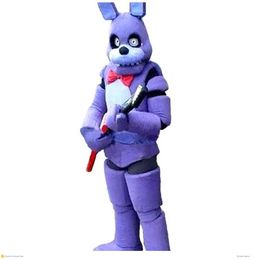 Costumes Ursuit Cartoon Robe Tenues Halloween Set PartyProfessional Factory Five Nights at Freddy FNAF Toy Purple Bunny Mascot Cos