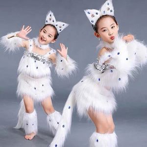 kostuums witte kat cosplay voor meisjes sexy kat meisje cosplay kostuums vos meisje cosplay dierendanskostuums voor kinderen halloween cosplay