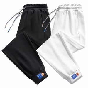 Pantalons décontractés cott pantalons LG solides et amples pour hommes Pantalons de survêtement de musculation doux Pantalons Lg Pantalons d'entraînement Sport Lg a1v2 #