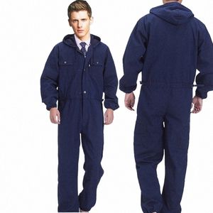 cott costume de soudage denim vêtements de travail hommes uniforme de sécurité durable antisparking combinaison mécanique atelier de réparation automobile combinaison A8Tm #