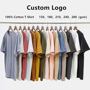 Coton 100% qualité t-shirt personnalisé brodé conception unisexe blanc tan numérique imprimé hommes coton broderie dtg impression t-shirts