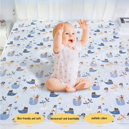 Coussinets à langer en coton pour bébé, lavables, imperméables, Protection de nuit, feuilles de jeu de sol pour enfants, tapis à couches 240106
