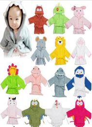 Coton bébé pyjamas drôle 3D dessin animé Animal imprimé barboteuses mode enfant peignoir hiver épaissi chaud robe de lit WY3885951877