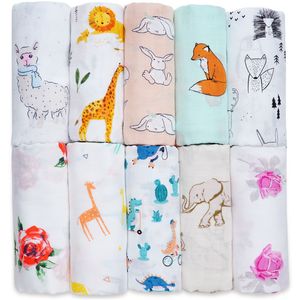 Katoen bamboe baby deken zachte mousseline swaddle wrap bebe multi-gebruik grote luier deken baby badhanddoek kinderwagen kinderaccessoires LJ201014