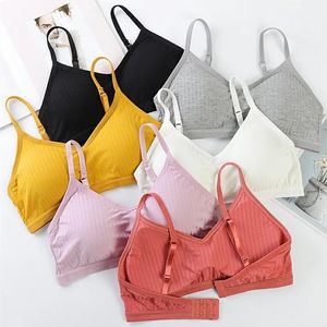 Coton beau soutien-gorge arrière pour femmes sous-vêtements à tube à poitrine Antiglare réglable avec un tampon à poitrine détachable de soutien-gorge féminin 240326