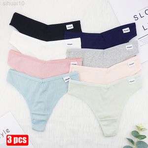 Slips en coton Sous-vêtements féminins Sexy Intime Femmes Sous-vêtements courts Confortables Dames Pantys Lingerie 6 Couleurs Plus Taille S-4XL L220802