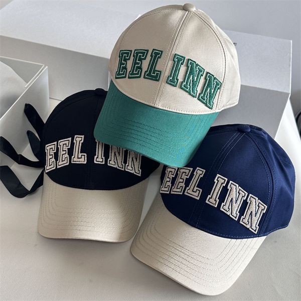 Algodón Universidad Gorras de béisbol para niñas Diseñador Carta Bordado Cubierta Snapbacks Hombres Mujeres Moda Deporte Sombreros Bloqueo de color Gorra de bola