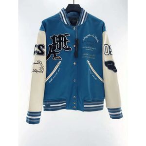 Jackets de diseñador de algodón Bomber masculino Windbreaker Varsity Mens Béisbol Hip Hop Harajuku Patchwork Leather Tianma Bordado Bordado 742