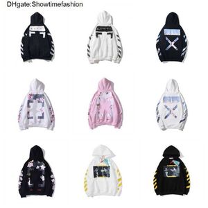 Coton Designer Mens Sweat à capuche Hip Hop Hommes Streetwear Offs Whitess Chemises Lâche Ofs Lettre Hoodys High Street Pull Sweat à capuche Vêtements 1 PLIB