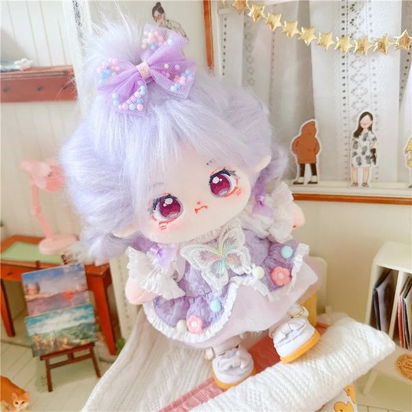Coton Doll 20cm cm Baby Clothes Star Doll Naked Doll Plush Toy Clothes Girl Girl Birthday Gift 240422