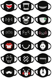 Katoen Stofdicht Mond Gezichtsmasker Anime Cartoon Kpop Lucky Bear Vrouwen Mannen Moffel Gezicht Mond Maskers GD544333526