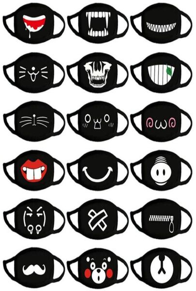 Coton anti-poussière bouche masque facial Anime dessin animé Kpop ours chanceux femmes hommes moufle visage bouche masques GD544333526