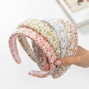 Coton broderie Dasiy fleur éponge rembourré bandeaux bandeaux ornement accessoires cheveux accessoires en gros