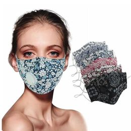 Katoen gezicht masker mannen vrouwen mode ontwerper herbruikbare wasbare maskers volwassen verstelbare oor gesp masker zachte ademend anti stof mist mond mas