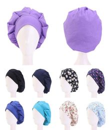 Coton Hair Cap Cap ajusté Bandage de bande de transpiration Cépolon de travail Femme Femme Bouffant Headwear Hat ACCESSOIRES