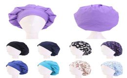 Casquette de soin des cheveux en coton bandeau réglable bandeau Chef casquettes de travail femmes Bouffant chapeaux chapeau accessoires de cheveux Whole7785419