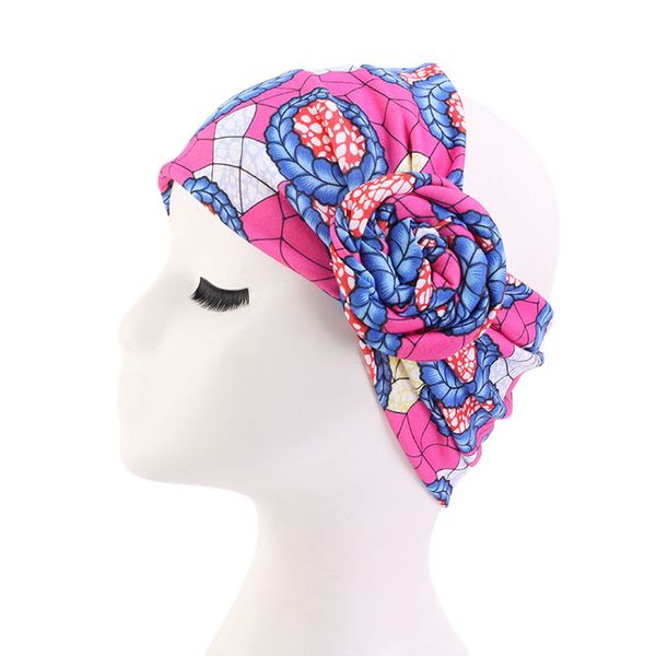 Bandeau de coton pour femmes modèle africain imprimé bandeau dames décor floral headwear salon maquillage accessoires de cheveux