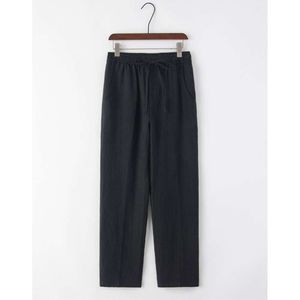 Katoenen hennep casual voor heren zomer dunne stijl 9/4 losse Chinese broek