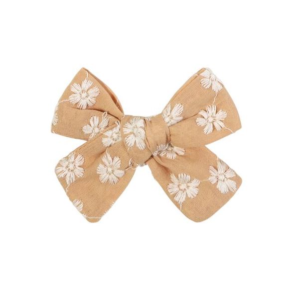 Coton Kids Bows Clips de cheveux pour filles mignons bébé filles Clips de cheveux Bowknot Cotton Bows Handmade Hairpin