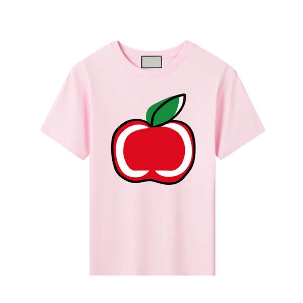 Camisetas de algodón para niños Ropa de bebé de diseño Camisetas de lujo para niños y niñas 10 colores Tops Ropa para niños al aire libre Camiseta con estampado de frutas lindas SDLX