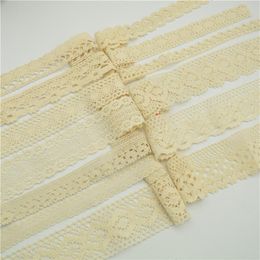 Coton dentelle bord garniture mariage mariée ruban coton Crochet couture bricolage pour bébé enfants clothes234A