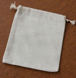 Sacs-cadeaux en lin en coton 13x17cm 5quotx 65quot pack de 100 détenteurs de favoris de mariage