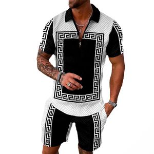 Cotton Mens Tshirt sets Fashion Casual Tee Tee Shorts Suisses Tracks Imprimé Suit en gros de prix d'usine Saisies de gymnas